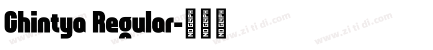 Chintya Regular字体转换